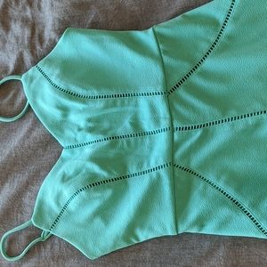 Stretchy teal green dress